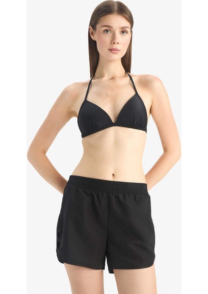 Regular Fit Deniz Şortu-Fall in Love B7210AX25SM