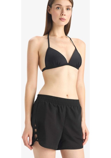 Regular Fit Deniz Şortu-Fall in Love B7210AX25SM