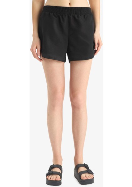 Regular Fit Deniz Şortu-Fall in Love B7210AX25SM