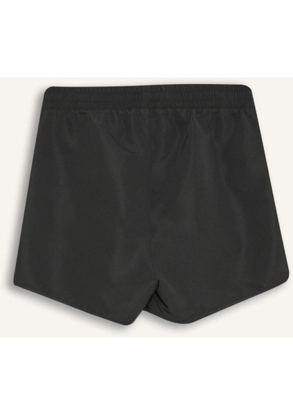 Regular Fit Deniz Şortu-Fall in Love B7210AX25SM