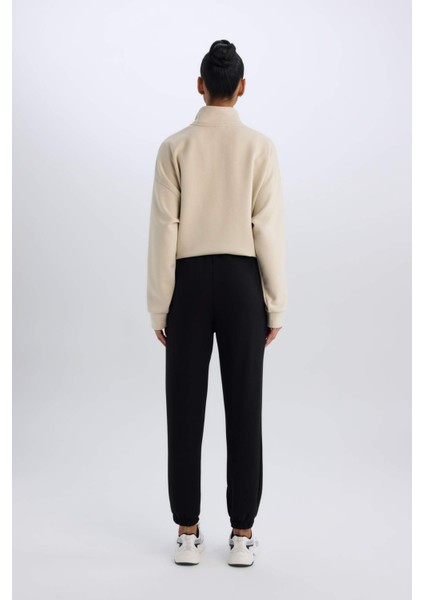 Fit Standart Fit Uzun İnce Jogger Eşofman Altı Cepli Beli Paçası Lastikli E3546AX24WN