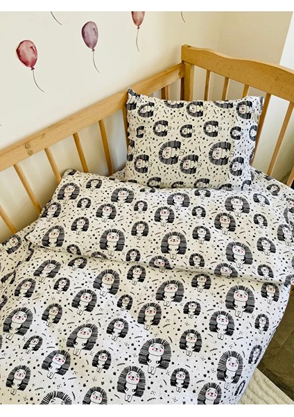Park Yatak Bebek Müslin Nevresim Takımı Kirpi 70X110