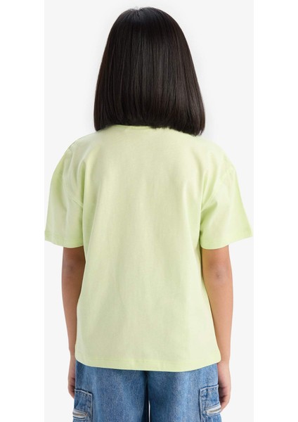 Kız Çocuk Looney Tunes Relax Fit Bisiklet Yaka Kısa Kollu Tişört E0868A825SM