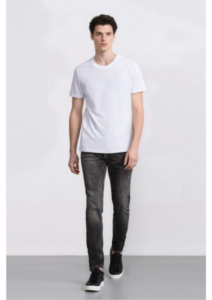 Carlo Skinny Fit Ekstra Dar Kalıp Normal Bel Ekstra Dar Paça Jean Pantolon E3478AX25SP