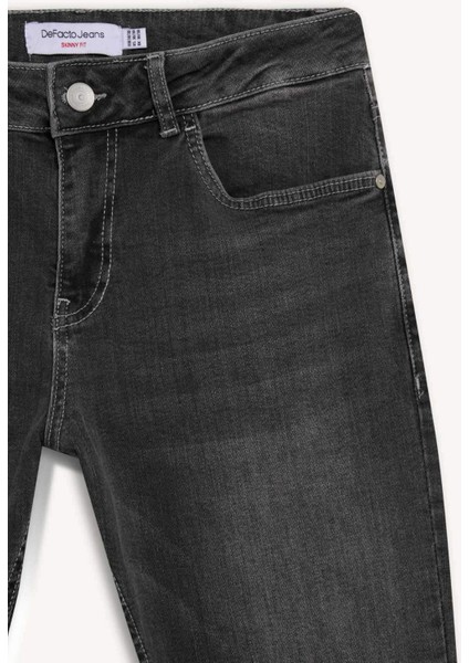 Carlo Skinny Fit Ekstra Dar Kalıp Normal Bel Ekstra Dar Paça Jean Pantolon E3478AX25SP