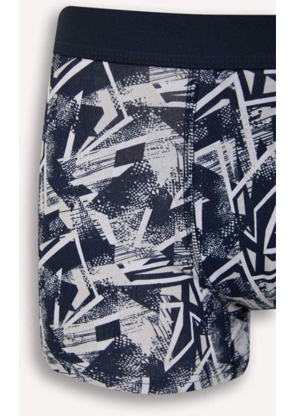 Regular Fit Baskılı 3'lü Boxer D9875AX25SP