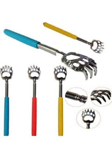 Teleskopik Sırt Kaşıma Aparatı, Metal, Rahat ve Pratik Kullanım