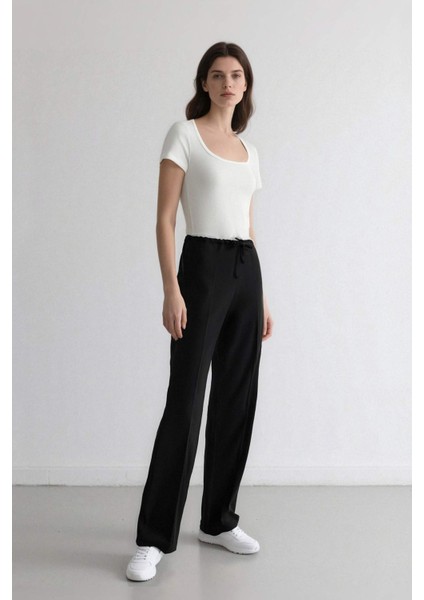 Wide Leg Kumaş Pantolon Normal Bel Geniş Cepli Pensli Bol Paça E2470AX24WN