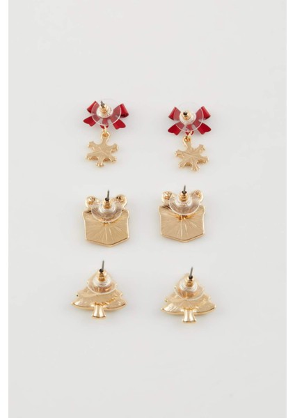 Kadın Yılbaşı Temalı 3'lü Küpe E3886AXNS