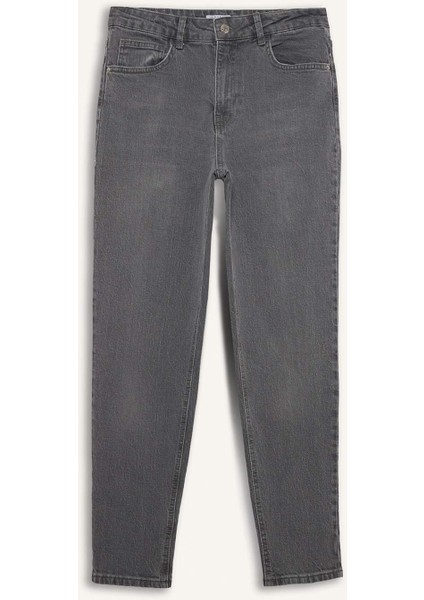 Lina Comfort Mom Yüksek Bel Bilek Boy Jean Yıkamalı Pantolon E3438AXNS