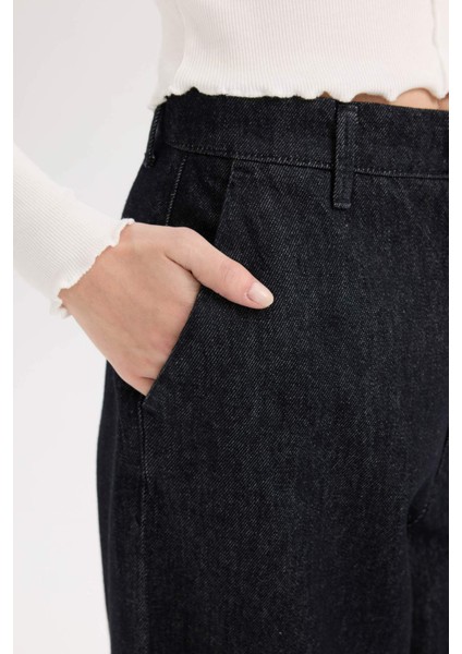 Baggy Fit Yüksek Bel Uzun Jean Pantolon E2966AX25SP