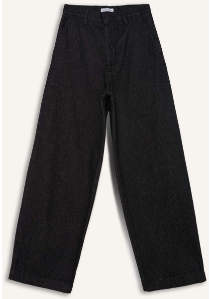 Baggy Fit Yüksek Bel Uzun Jean Pantolon E2966AX25SP