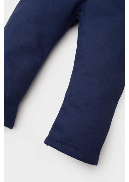 Erkek Bebek 2'li Takım Çizgili Uzun Kollu Tişört Salopet E2015A525SP