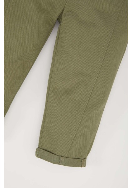 Erkek Bebek Beli Lastikli Düz Paça Gabardin Pantolon A8429A525SP