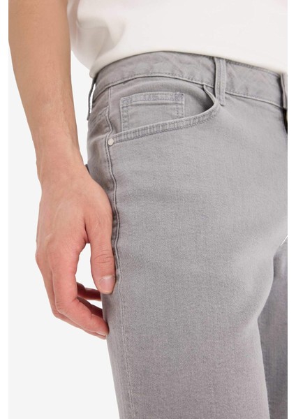 Slim Fit Dar Kesim Jean Bermuda Şort A4802AX25SM