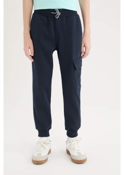 Erkek Çocuk Beli Paçası Lastikli Cepli Jogger Eşofman Altı Z4094A625SP