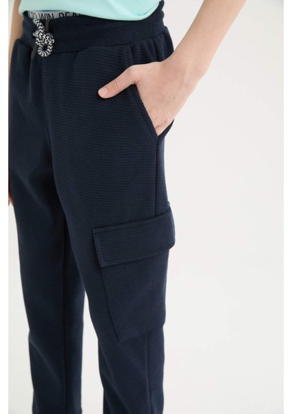Erkek Çocuk Beli Paçası Lastikli Cepli Jogger Eşofman Altı Z4094A625SP