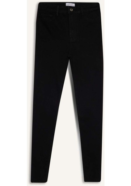 Jegging Yüksek Bel Bilek Boy Dar Paça Basic Düz Jean Pantolon B7498AX25SP