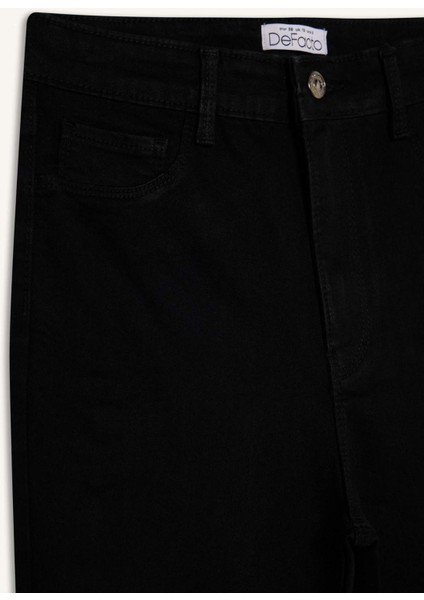 Jegging Yüksek Bel Bilek Boy Dar Paça Basic Düz Jean Pantolon B7498AX25SP