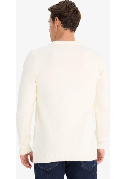 Standart Fit Bisiklet Yaka Triko Kazak E1007AX24WN