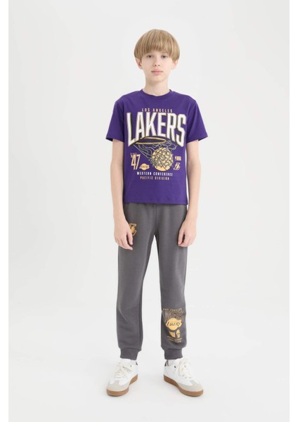 Erkek Çocuk NBA Los Angeles Lakers Beli Lastikli Cepli Eşofman Altı D9558A825SP