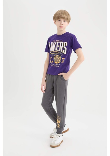 Erkek Çocuk NBA Los Angeles Lakers Beli Lastikli Cepli Eşofman Altı D9558A825SP