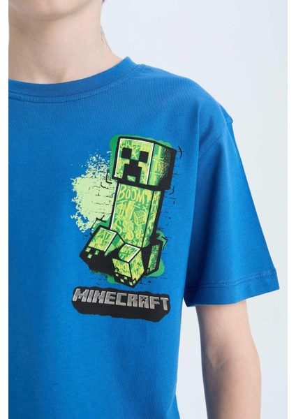 Erkek Çocuk Minecraft Kısa Kollu Tişört D9561A825SM