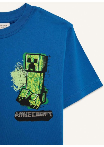 Erkek Çocuk Minecraft Kısa Kollu Tişört D9561A825SM