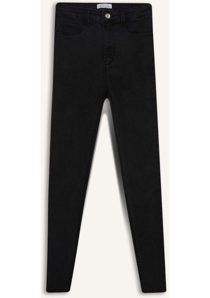 Jegging Yüksek Bel Bilek Boy Dar Paça Basic Düz Jean Pantolon B7498AX25SP