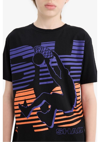 Erkek Çocuk Shaquille O'Neal Bisiklet Yaka Kısa Kollu Tişört D9553A825SM