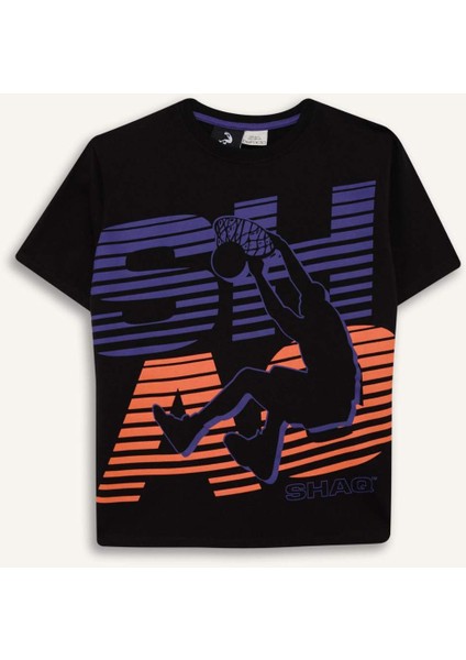 Erkek Çocuk Shaquille O'Neal Bisiklet Yaka Kısa Kollu Tişört D9553A825SM