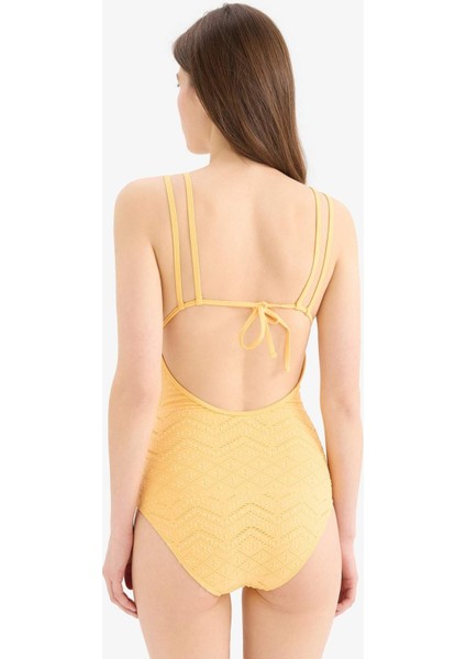 Regular Fit Nakışlı Brodeli Mayo-Fall in Love B6898AX25SM