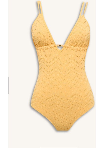 Regular Fit Nakışlı Brodeli Mayo-Fall in Love B6898AX25SM