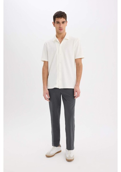 Regular Fit Polo Yaka Yazlık Kısa Kollu Gömlek E1211AX25SM