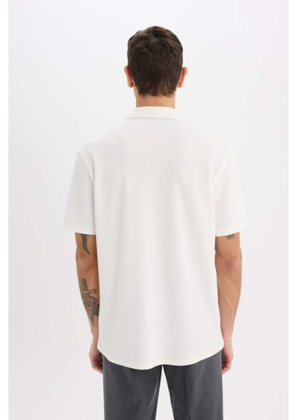 Regular Fit Polo Yaka Yazlık Kısa Kollu Gömlek E1211AX25SM