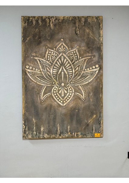 El Yapımı Lotus Çiçeği Tablo