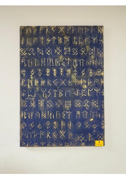 El Yapımı Kabartmalı Göktürk Alfabesi Tablo