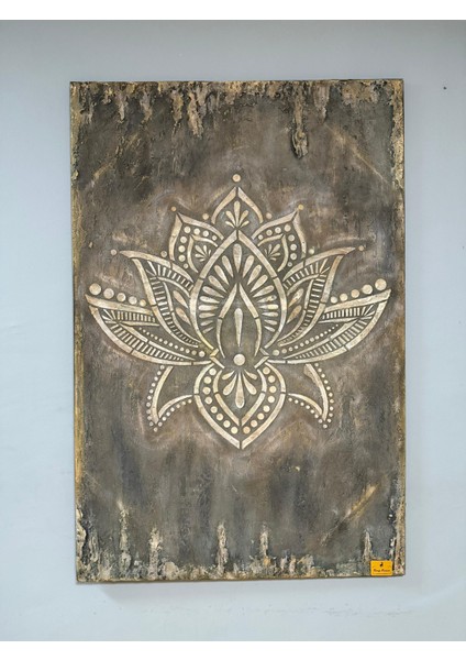 El Yapımı Lotus Çiçeği Tablo