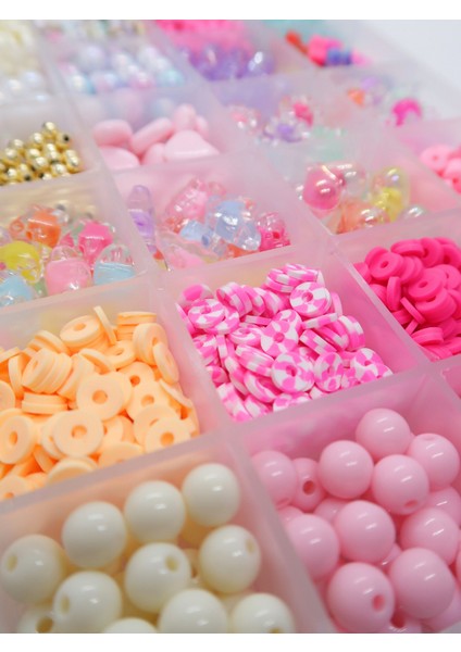 24 Gözlü Dolu Dolu Boncuk Seti Rengarenk Kendin Yap Hobi Takı Yapım Seti fırsatları