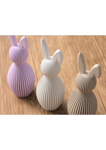 Eğik Kulaklı Tavşan Tekli Bej Biblo fiyatları