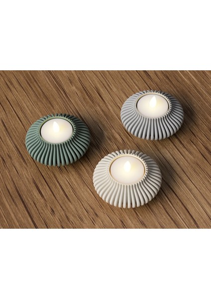 Tealight 3'lü Yapay Mumluk Seti(Yapay Mum) fiyatları