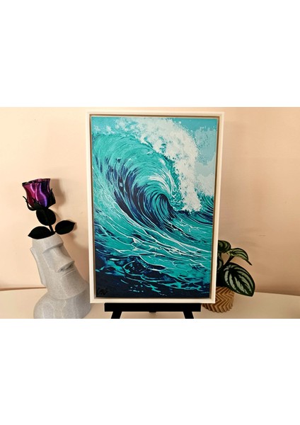 Eternal Wave 2 Kabartmalı Tablo