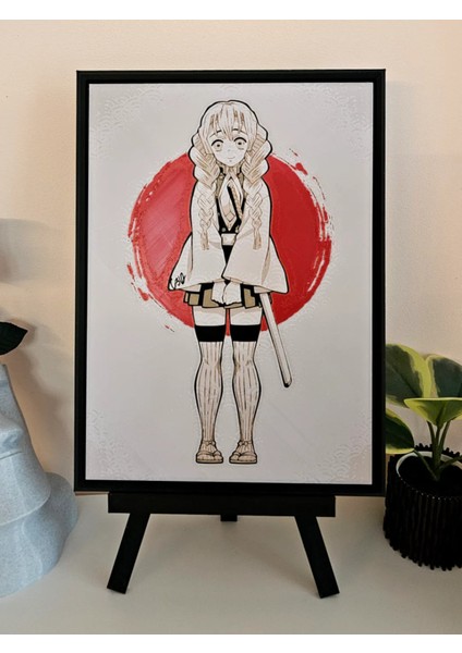 Mitsuri Kanroji - Demon Slayer Kabartmalı Tablo modelleri