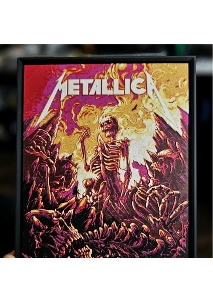 Metallica Kabartmalı Tablo
