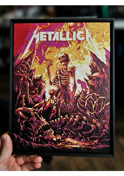 Metallica Kabartmalı Tablo fiyatları