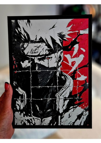 Kakashi Hatake - Naruto Kabartmalı Tablo