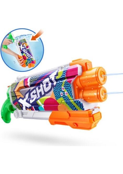 X-Shot Su Tabancası - Hızlı Doldurma Fonksiyonlu - 11855 (Lisinya) fırsatları