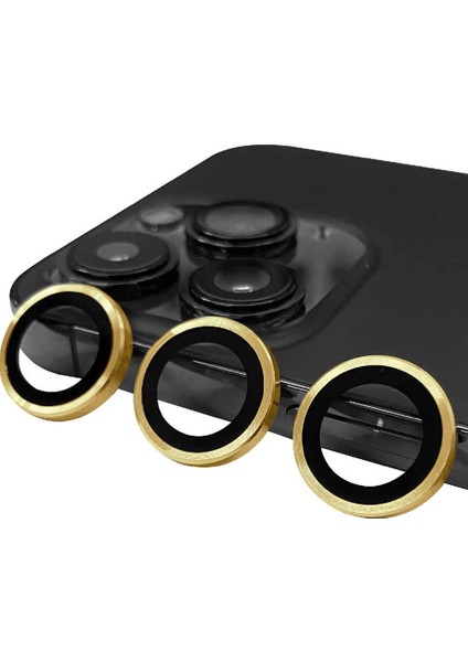 Zengezur Newface Iphone 14 Pro Max Raze Metal Kamera Lens - Gold