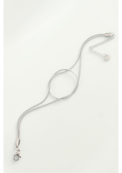 316L Çelik Gümüş Renk Düğüm Model Bileklik - Lisinya fiyatları