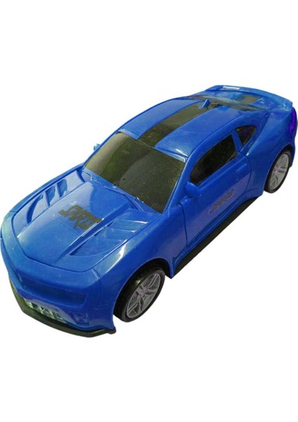 Çarp Dön Işıklı Sesli Camaro Mavi - CMR-063 (Lisinya)